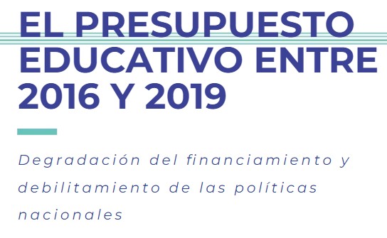 La educación en el Presupuesto 2019